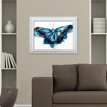 Lade das Bild in den Galerie-Viewer, Schmetterling - voller runder Diamant - 40x30cm

