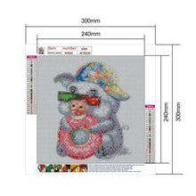 Lade das Bild in den Galerie-Viewer, Cooles Schwein - voller runder Diamant - 30x30cm
