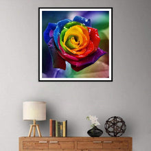 Lade das Bild in den Galerie-Viewer, Bunte Blume - volle Diamant-Malerei - 30x30cm
