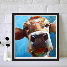 Lade das Bild in den Galerie-Viewer, Rinder - voller runder Diamant - 30x30cm
