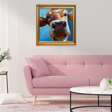 Lade das Bild in den Galerie-Viewer, Rinder - voller runder Diamant - 30x30cm
