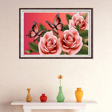 Lade das Bild in den Galerie-Viewer, Blumen - volle Diamant-Malerei - 40x30cm
