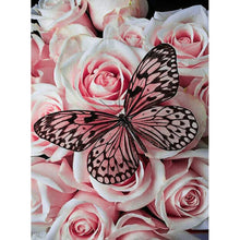 Lade das Bild in den Galerie-Viewer, Schmetterling - volle Diamant-Malerei - 40x30cm
