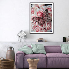 Lade das Bild in den Galerie-Viewer, Schmetterling - volle Diamant-Malerei - 40x30cm
