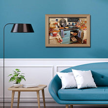Lade das Bild in den Galerie-Viewer, Küche - voller runder Diamant - 40x30cm
