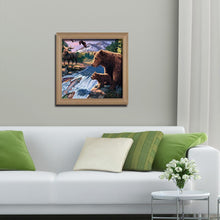Lade das Bild in den Galerie-Viewer, Bär - voller runder Diamant - 30x30cm
