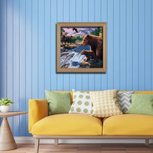 Lade das Bild in den Galerie-Viewer, Bär - voller runder Diamant - 30x30cm
