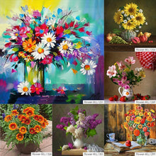 Lade das Bild in den Galerie-Viewer, Blumenstrauß - voller runder Diamant - 30x30cm
