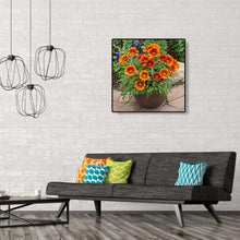 Lade das Bild in den Galerie-Viewer, Blumenstrauß - voller runder Diamant - 30x30cm

