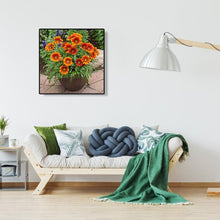 Lade das Bild in den Galerie-Viewer, Blumenstrauß - voller runder Diamant - 30x30cm
