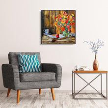Lade das Bild in den Galerie-Viewer, Blumenstrauß - voller runder Diamant - 30x30cm
