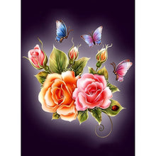 Lade das Bild in den Galerie-Viewer, Blume - volle Diamant-Malerei - 40x30cm
