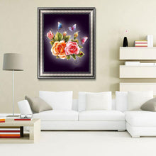 Lade das Bild in den Galerie-Viewer, Blume - volle Diamant-Malerei - 40x30cm

