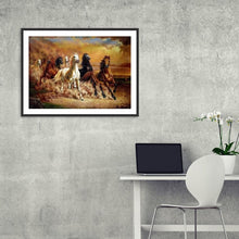 Lade das Bild in den Galerie-Viewer, Pferd - volle Diamant-Malerei - 40x30cm
