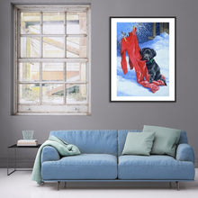 Lade das Bild in den Galerie-Viewer, Hund - volle Diamant-Malerei - 40x30cm
