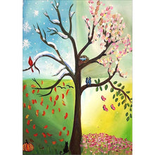 Lade das Bild in den Galerie-Viewer, Fantasy-Baum - voller Diamant-Malerei - 40x30cm
