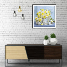 Lade das Bild in den Galerie-Viewer, Elegante Blumen - volle Diamant-Malerei - 30x30cm

