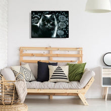 Lade das Bild in den Galerie-Viewer, Katze - volle Diamant-Malerei - 40x30cm
