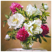 Lade das Bild in den Galerie-Viewer, Blumenvase - volle Diamant-Malerei - 30x30cm
