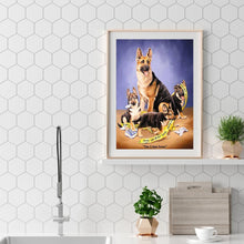 Lade das Bild in den Galerie-Viewer, Hund - volle Diamant-Malerei - 30x40cm

