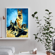 Lade das Bild in den Galerie-Viewer, Hund - volle Diamant-Malerei - 30x40cm
