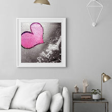Lade das Bild in den Galerie-Viewer, Herz - volle Diamant-Malerei - 30x30cm
