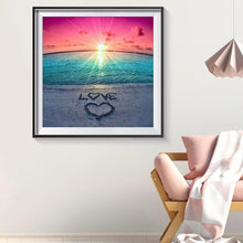 Lade das Bild in den Galerie-Viewer, Herz - volle Diamant-Malerei - 30x30cm
