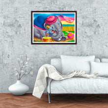 Lade das Bild in den Galerie-Viewer, Elefant - volle Diamant-Malerei - 30x40cm
