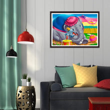 Lade das Bild in den Galerie-Viewer, Elefant - volle Diamant-Malerei - 30x40cm
