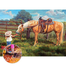 Lade das Bild in den Galerie-Viewer, Pferd - volle Diamant-Malerei - 30x40cm
