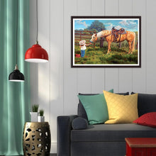 Lade das Bild in den Galerie-Viewer, Pferd - volle Diamant-Malerei - 30x40cm

