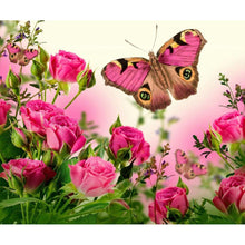 Lade das Bild in den Galerie-Viewer, Schmetterling Blume - volle Diamant-Malerei - 30x40cm
