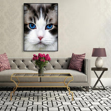 Lade das Bild in den Galerie-Viewer, Katze - volle Diamant-Malerei - 30x40cm

