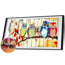 Lade das Bild in den Galerie-Viewer, Eule - volle Diamant-Malerei - 50x100cm
