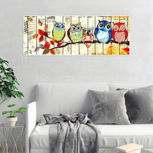 Lade das Bild in den Galerie-Viewer, Eule - volle Diamant-Malerei - 50x100cm
