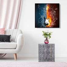 Lade das Bild in den Galerie-Viewer, Kreuzstich Gitarre - voller Diamant-Malerei - 30x30cm
