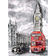 Lade das Bild in den Galerie-Viewer, Big Ben - volle Diamant-Malerei - 30x40cm
