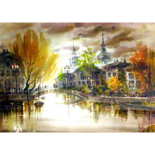 Lade das Bild in den Galerie-Viewer, Kreuzstich Bogen Brücke - voller Diamant-Malerei - 30x40cm
