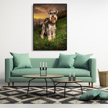 Lade das Bild in den Galerie-Viewer, Grauer Hund - volle Diamant-Malerei - 30x40cm
