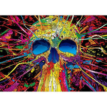 Lade das Bild in den Galerie-Viewer, Bunte Schädel - volle Diamant-Malerei - 40x30cm
