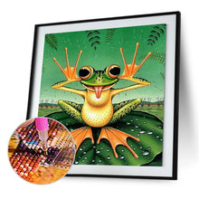 Lade das Bild in den Galerie-Viewer, Lustige Frosch - volle Diamant-Malerei - 30x40cm
