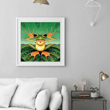 Lade das Bild in den Galerie-Viewer, Lustige Frosch - volle Diamant-Malerei - 30x40cm
