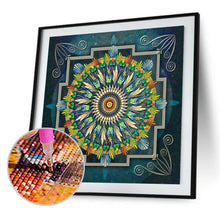 Lade das Bild in den Galerie-Viewer, Ethnische Blume - volle Diamant-Malerei - 40x40cm
