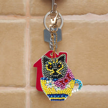 Lade das Bild in den Galerie-Viewer, 4 Stück/Satz Teetasse Animal DIY Schlüsselanhänger
