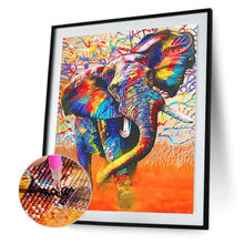 Lade das Bild in den Galerie-Viewer, Bunte Elefant - volle Diamant-Malerei - 40x30cm
