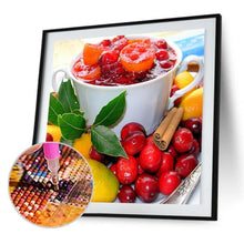 Lade das Bild in den Galerie-Viewer, Tasse und Obst - volle Diamant-Malerei - 30x30cm

