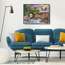 Lade das Bild in den Galerie-Viewer, Blumenstraße - volle Diamant-Malerei - 30x40cm
