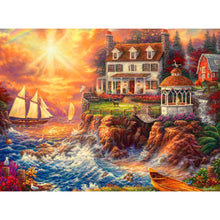Lade das Bild in den Galerie-Viewer, Haus - volle Diamant-Malerei - 40x30cm
