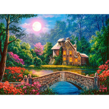 Lade das Bild in den Galerie-Viewer, Haus - volle Diamant-Malerei - 40x30cm
