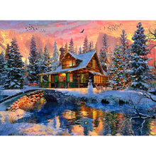 Lade das Bild in den Galerie-Viewer, Haus - volle Diamant-Malerei - 40x30cm
